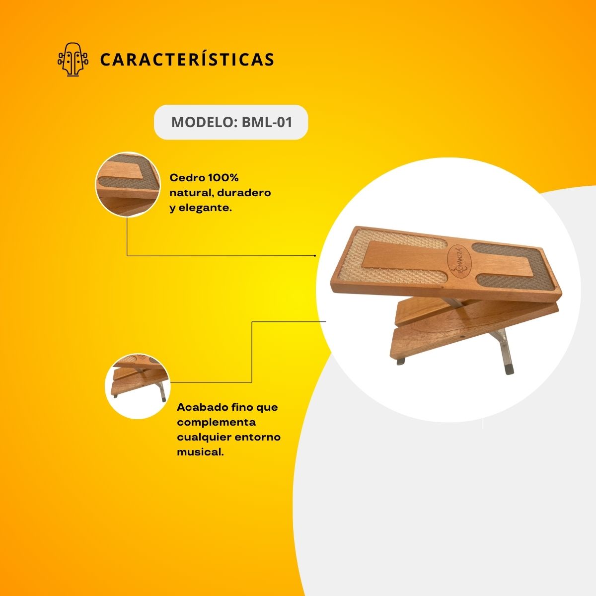Banquillo De Madera Para Pie BML-01