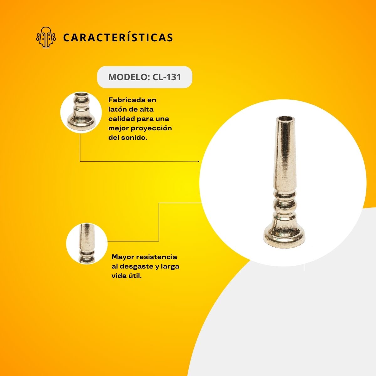 Boquilla Latonada Para Corneta CL-131