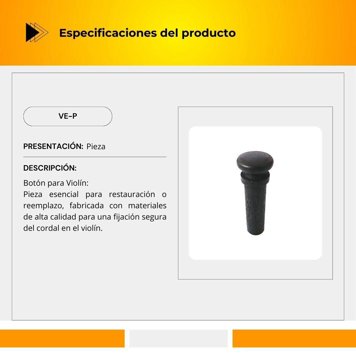 Botón Para Violín VE-P