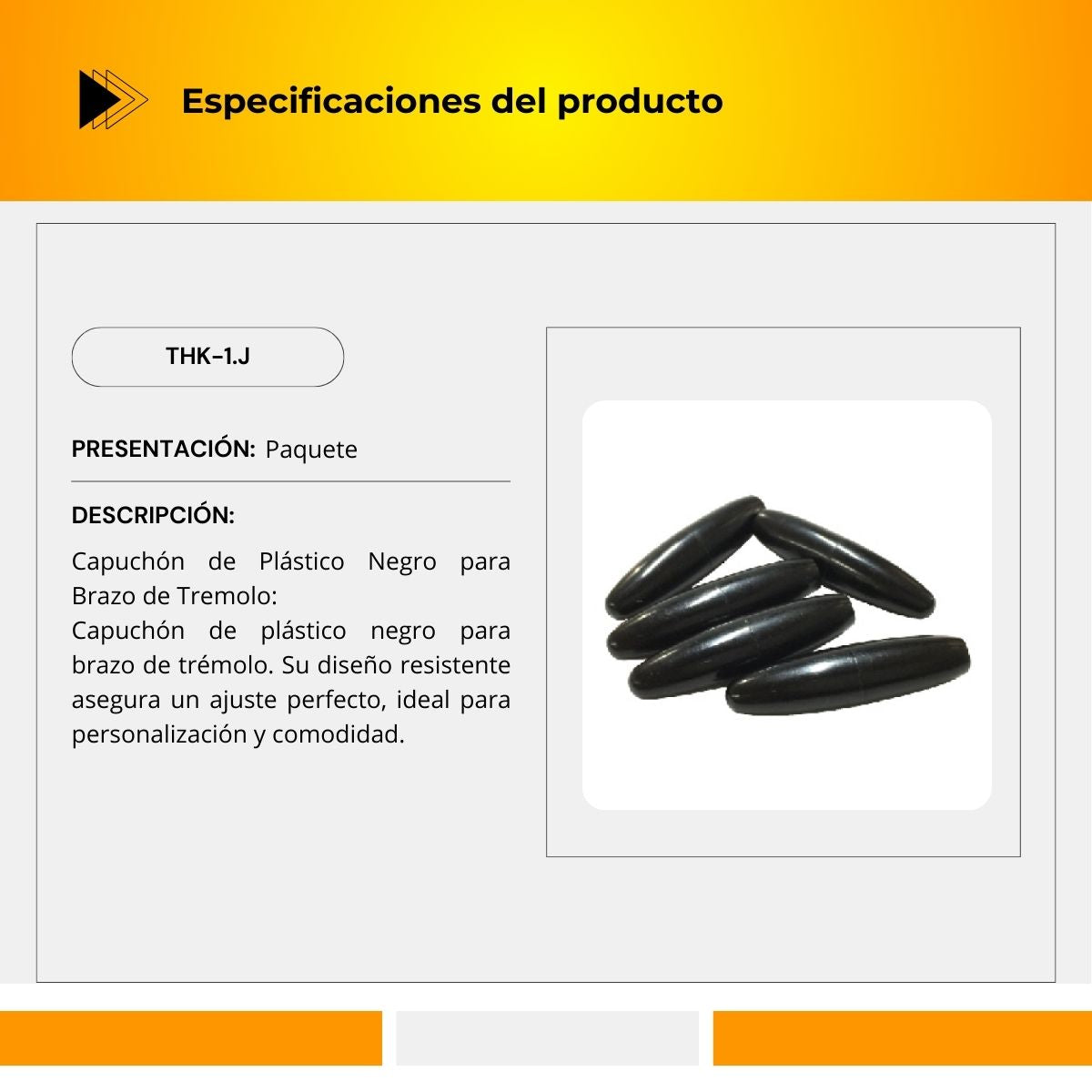 Capuchón de Plástico Para Brazo de Tremolo THK-1.J