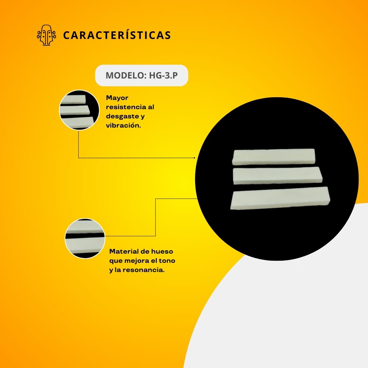 Cejilla Superior De Hueso HG-3.P