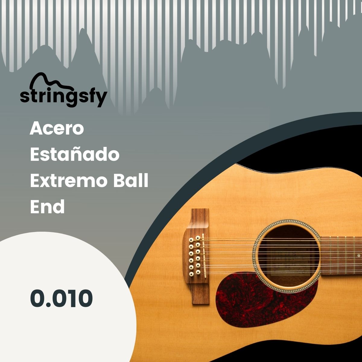 Acero Estañado Extremo Ball End 0.010 Para Docerola