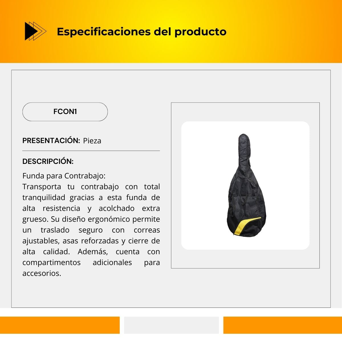 Funda para Contrabajo FCON1