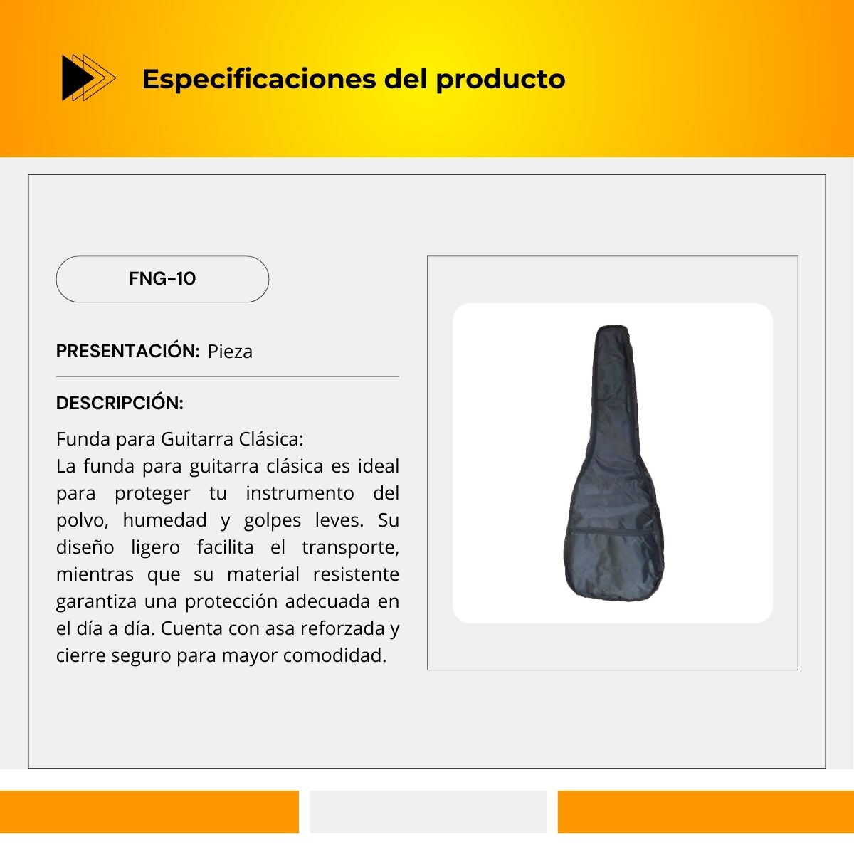Funda para Guitarra Clásica FNG-10