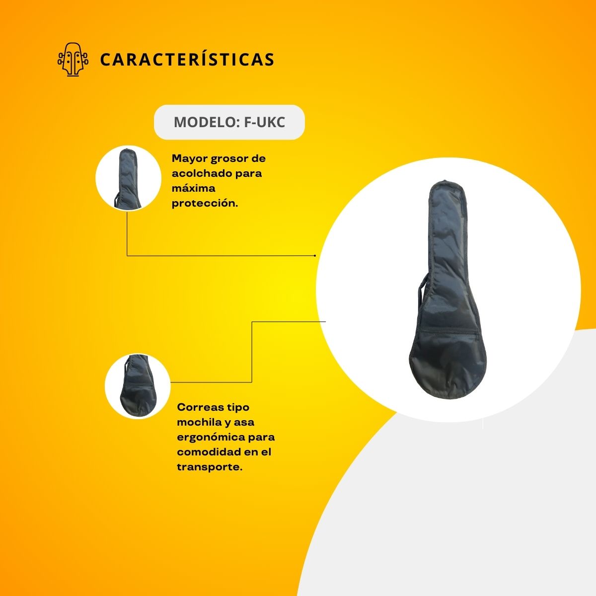 Funda para Ukulele Concierto F-UKC