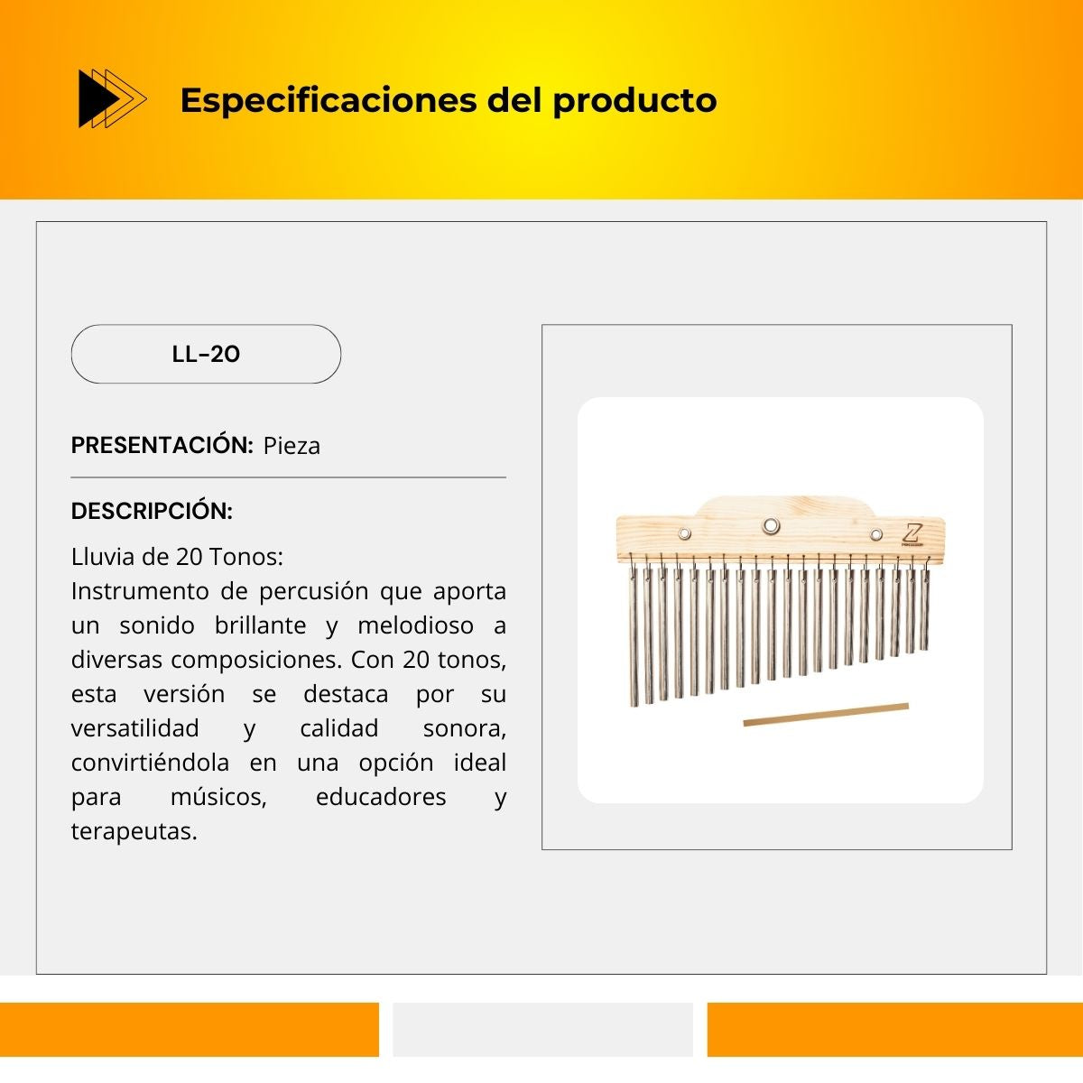 Campana China de 20 tonos LL-20