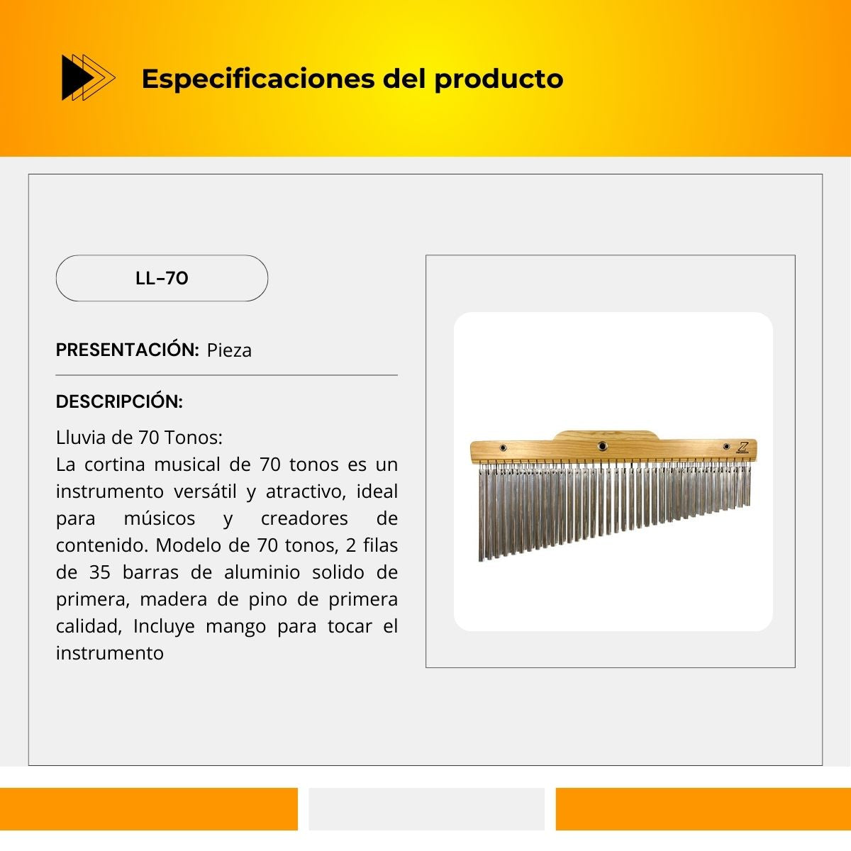 Campana China De 70 Tonos LL-70