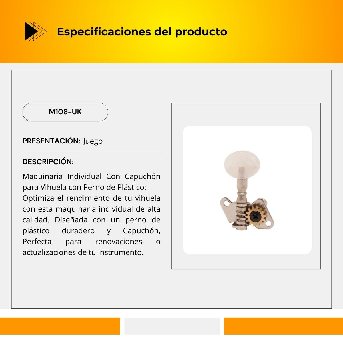 Maquinaria Individual Para Ukelele M108-UK
