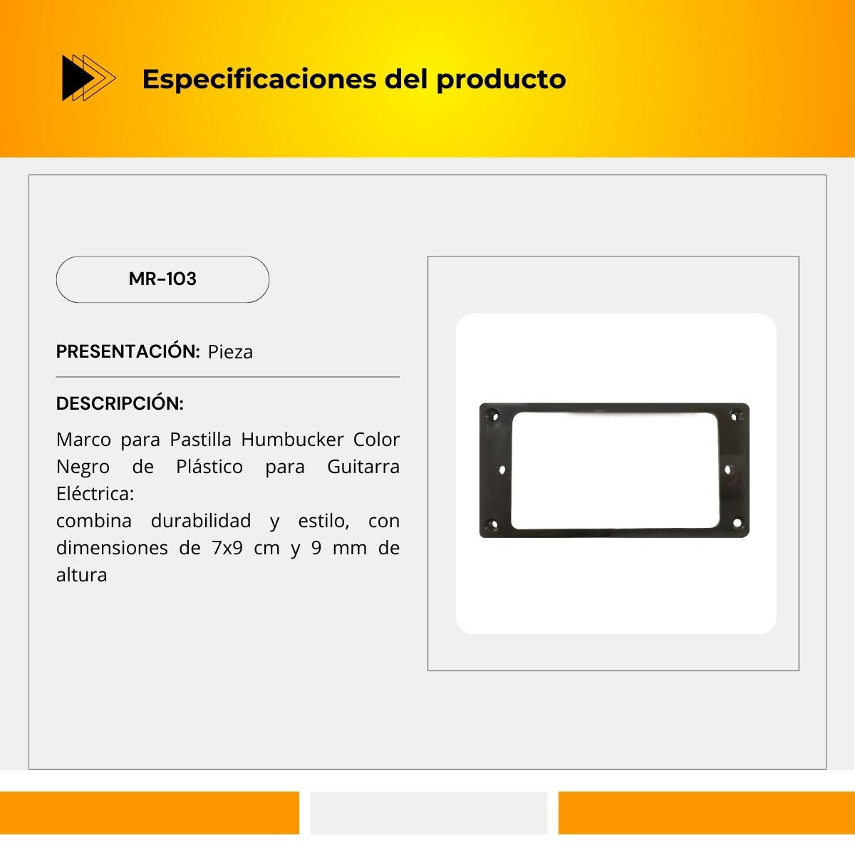 Marco para Pastilla Humbucker MR-103