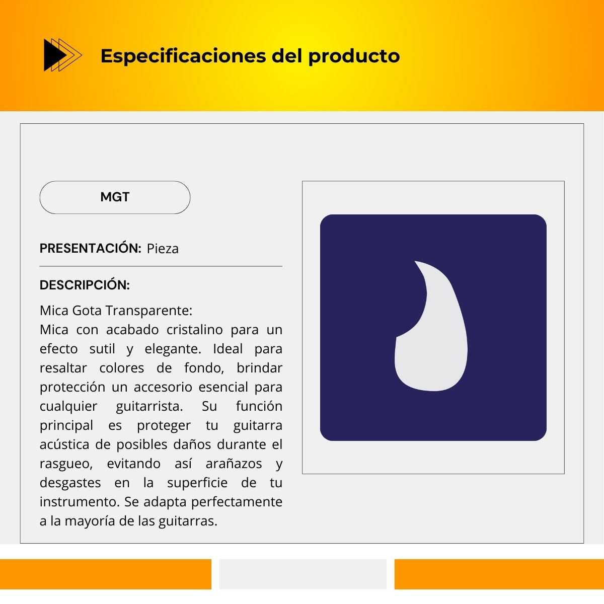 Mica Gota Trasparente MGT