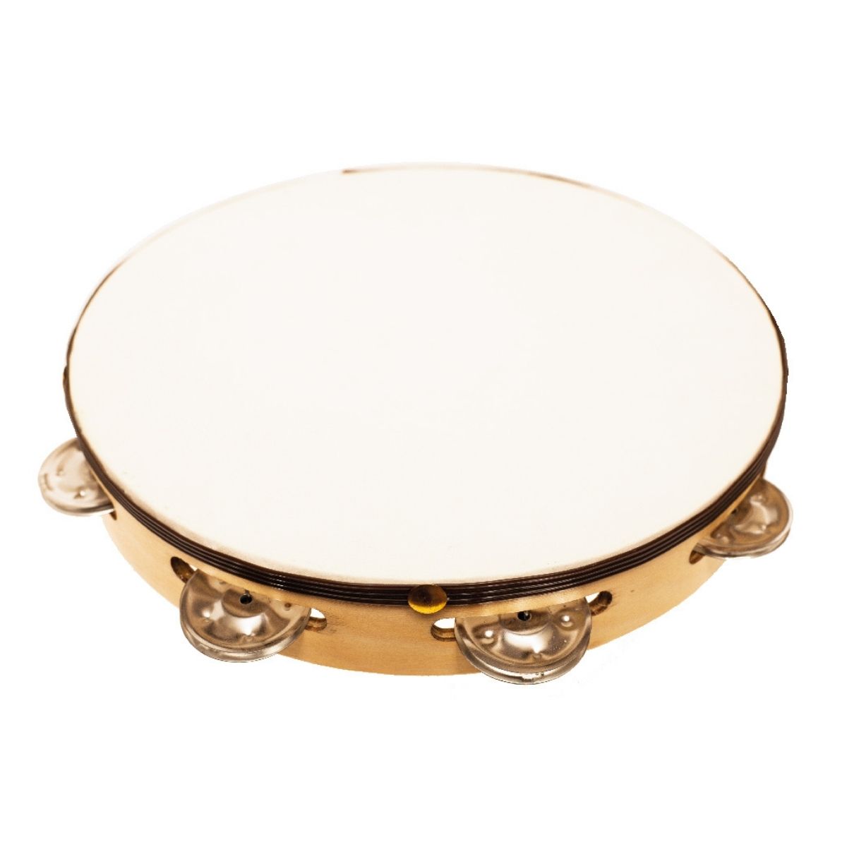 Pandero De Pino Sencillo Con Parche 10" PC-4