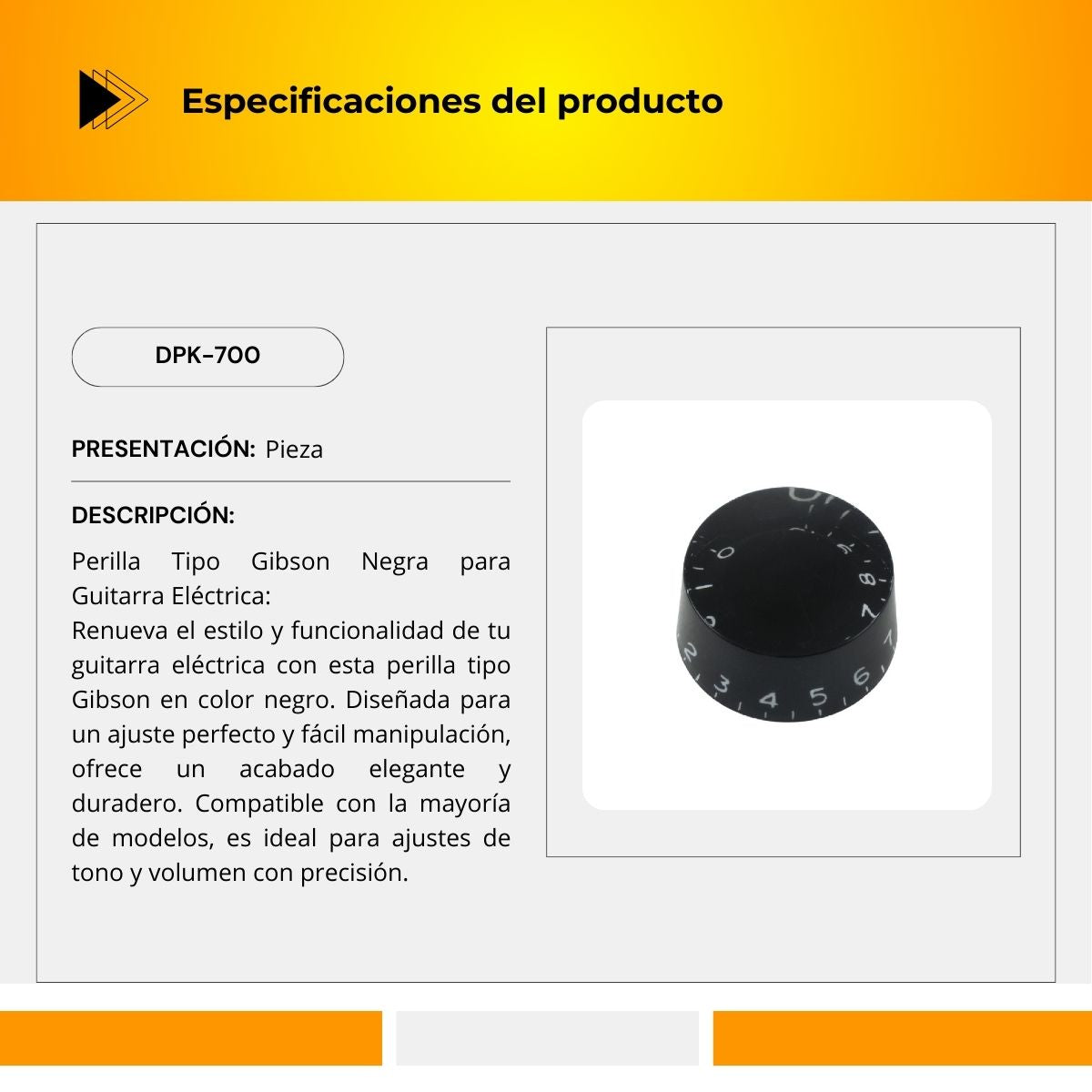Perilla Tipo Gibson DPK-700