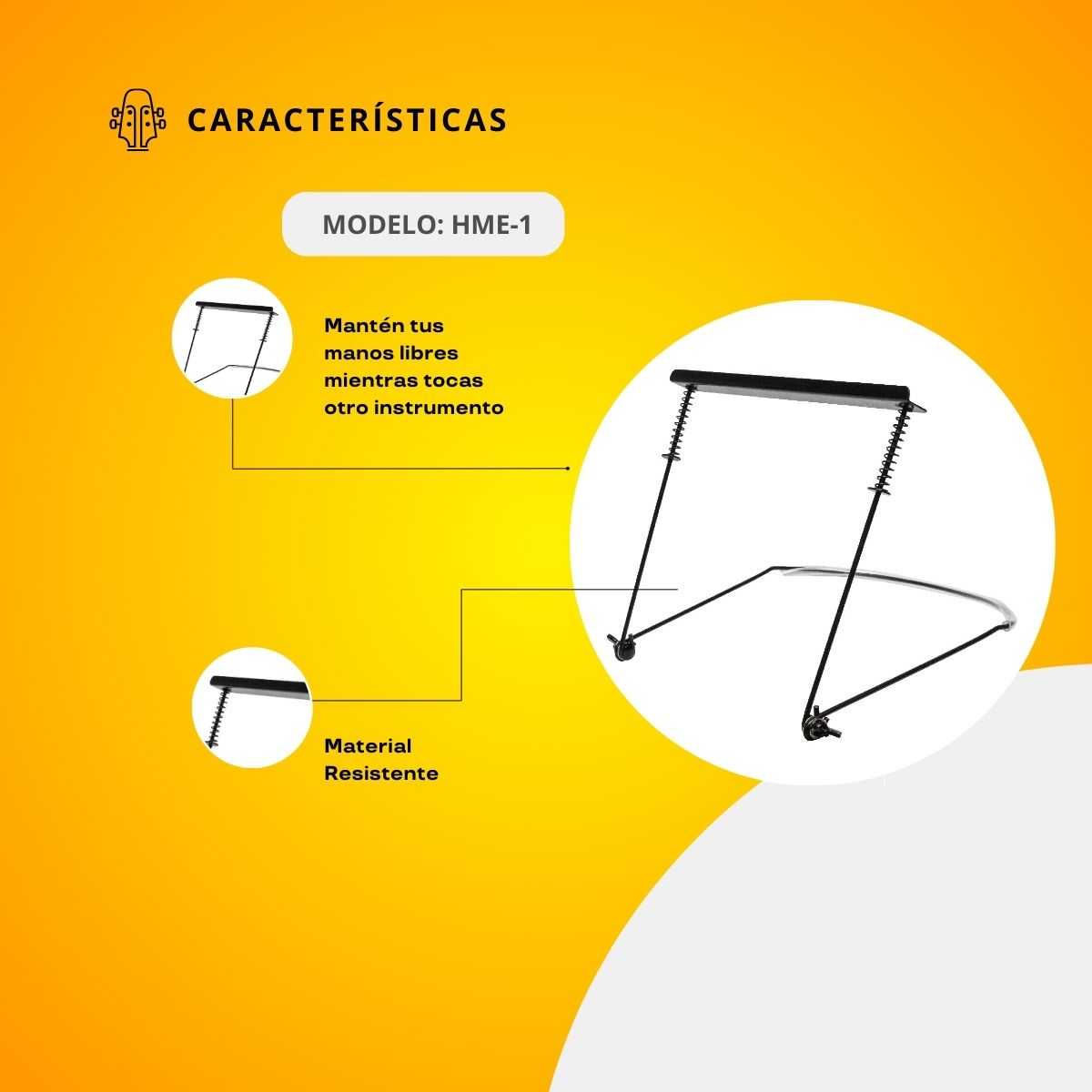 Porta Armónica Metálico HME-1
