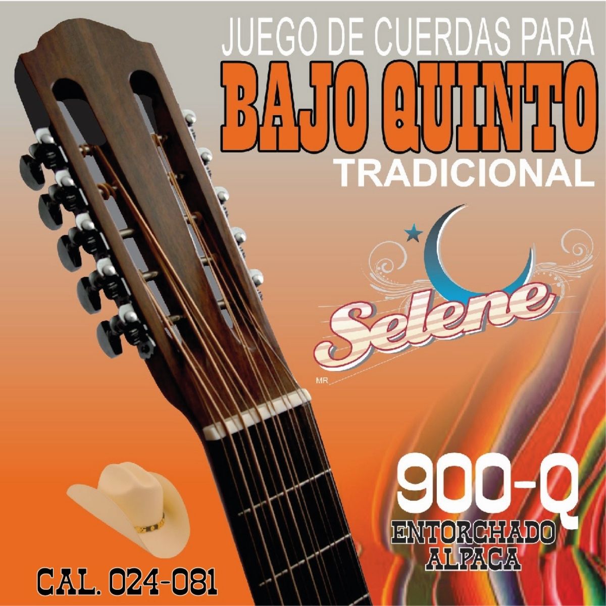 Cuerdas Para Bajo Quinto Selene 900-Q Entorchado Alpaca