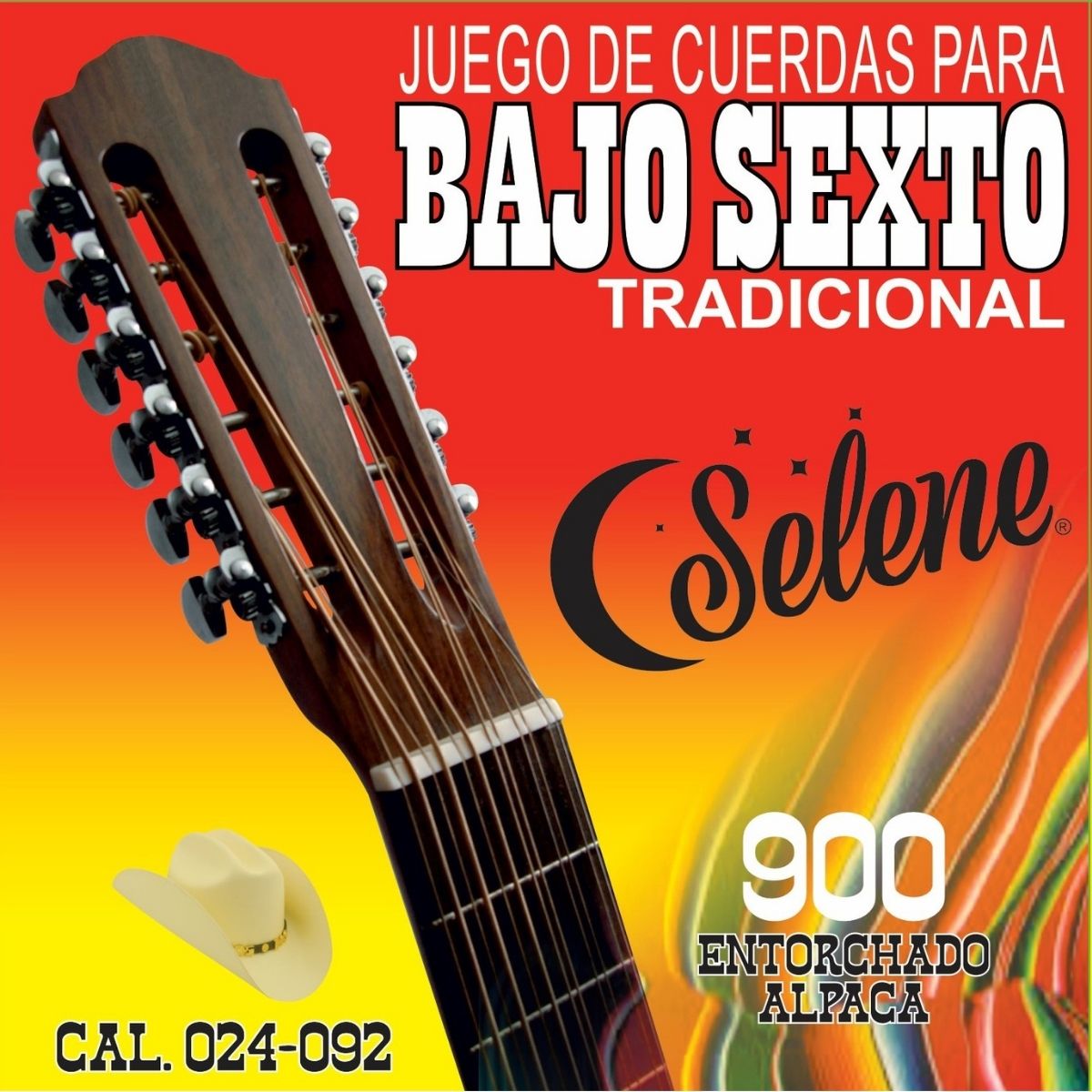 Cuerdas Para Bajo Sexto Selene 900-S Entorchado Alpaca