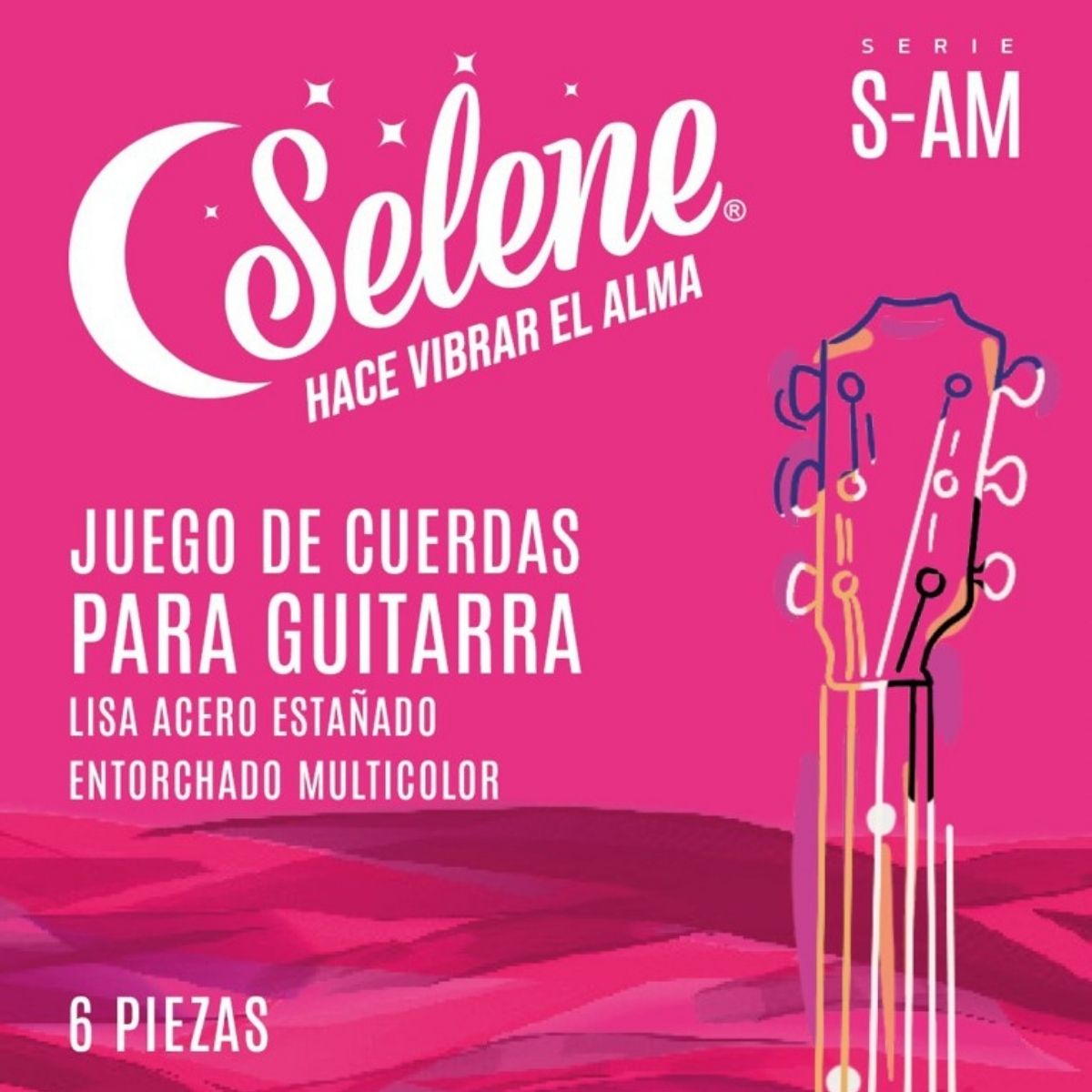 Cuerdas De Color Selene S-AMD Para Guitarra