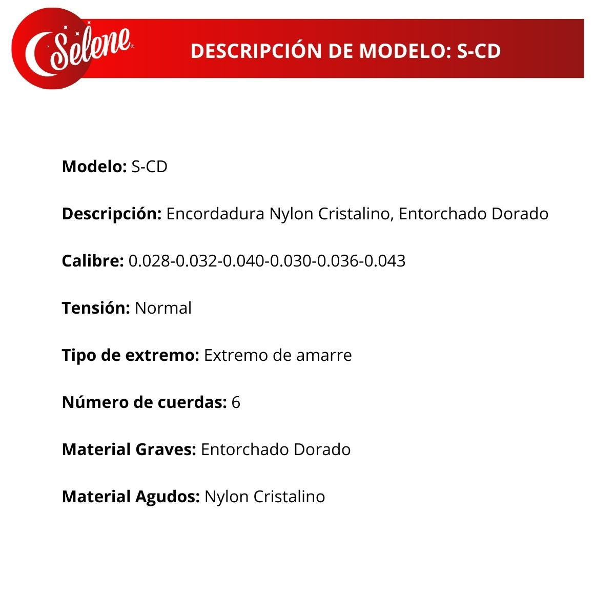 Cuerdas De Color Selene S-CD Para Guitarra