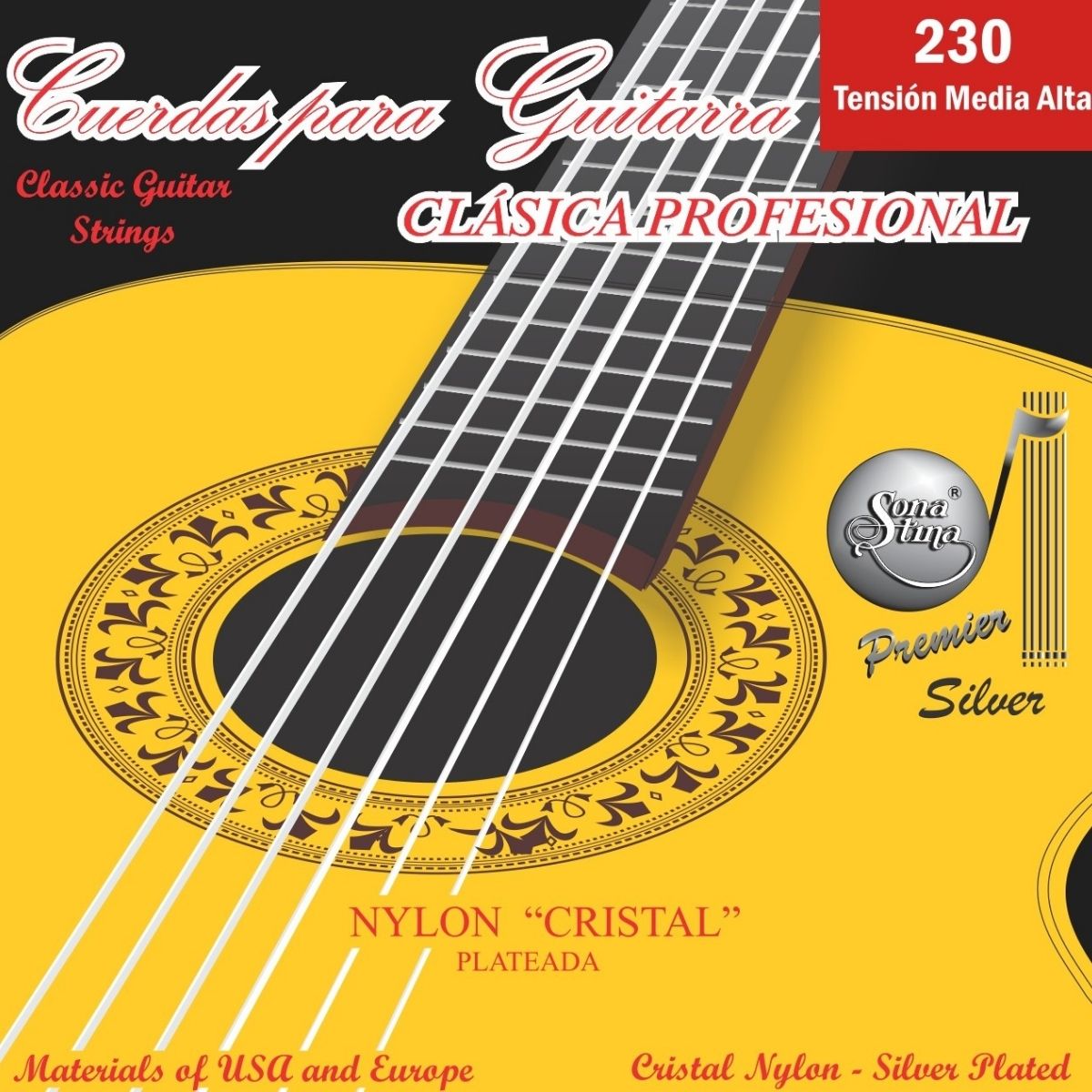 Premier 230 Tensión Media Alta Cuerdas Para Guitarra Clásica