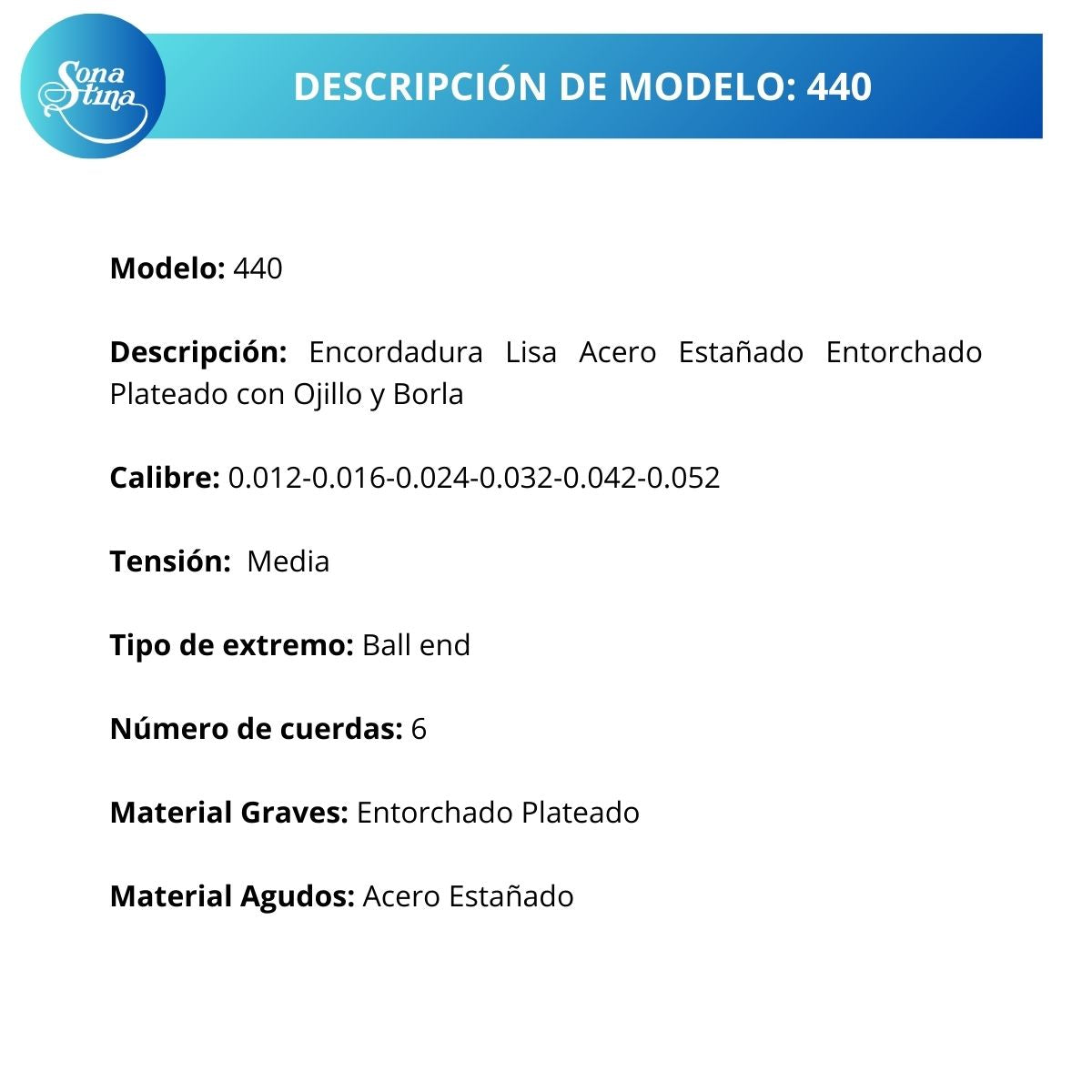 Premier Con Borla 440 Tensión Media Cuerdas Para Guitarra Electroacústica