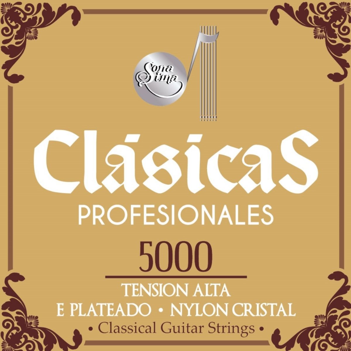 Premier Nylon Cristal 5000 Tensión Alta Cuerdas Para Guitarra Clásica