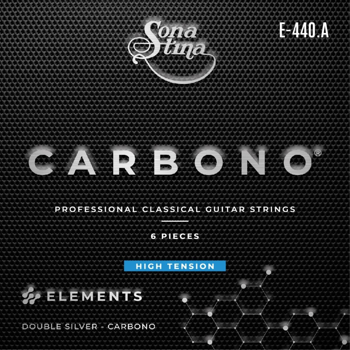 Elements Carbono E-440.A Tensión Alta Cuerdas Para Guitarra Clásica