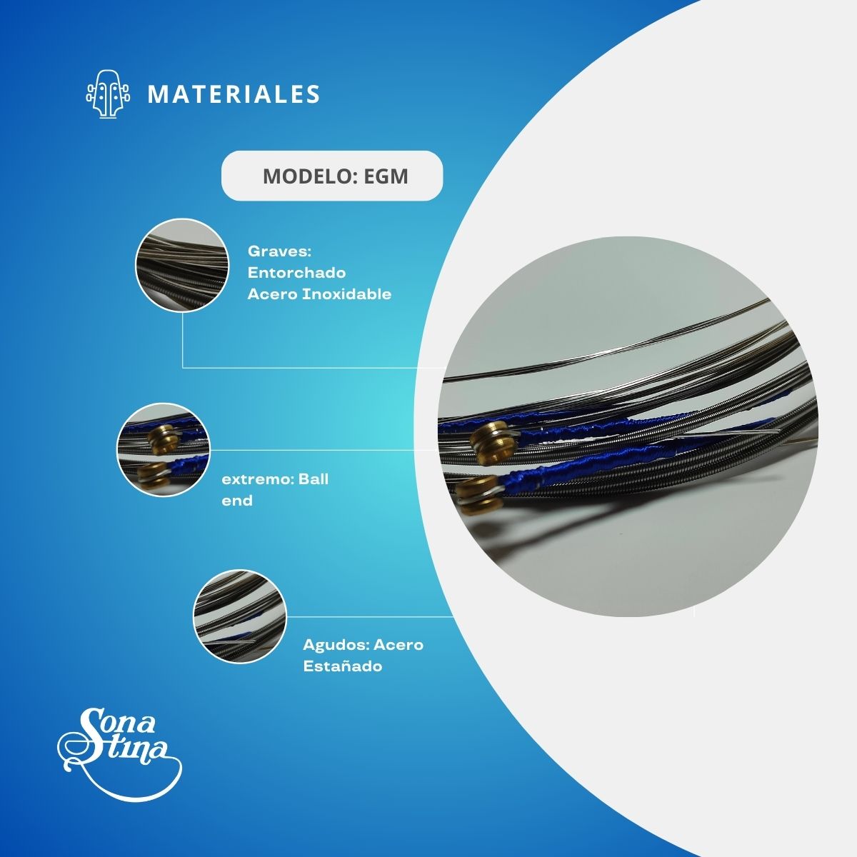 Premier Acero Inoxidable 09-42 Cuerdas Para Guitarra Eléctrica EGM