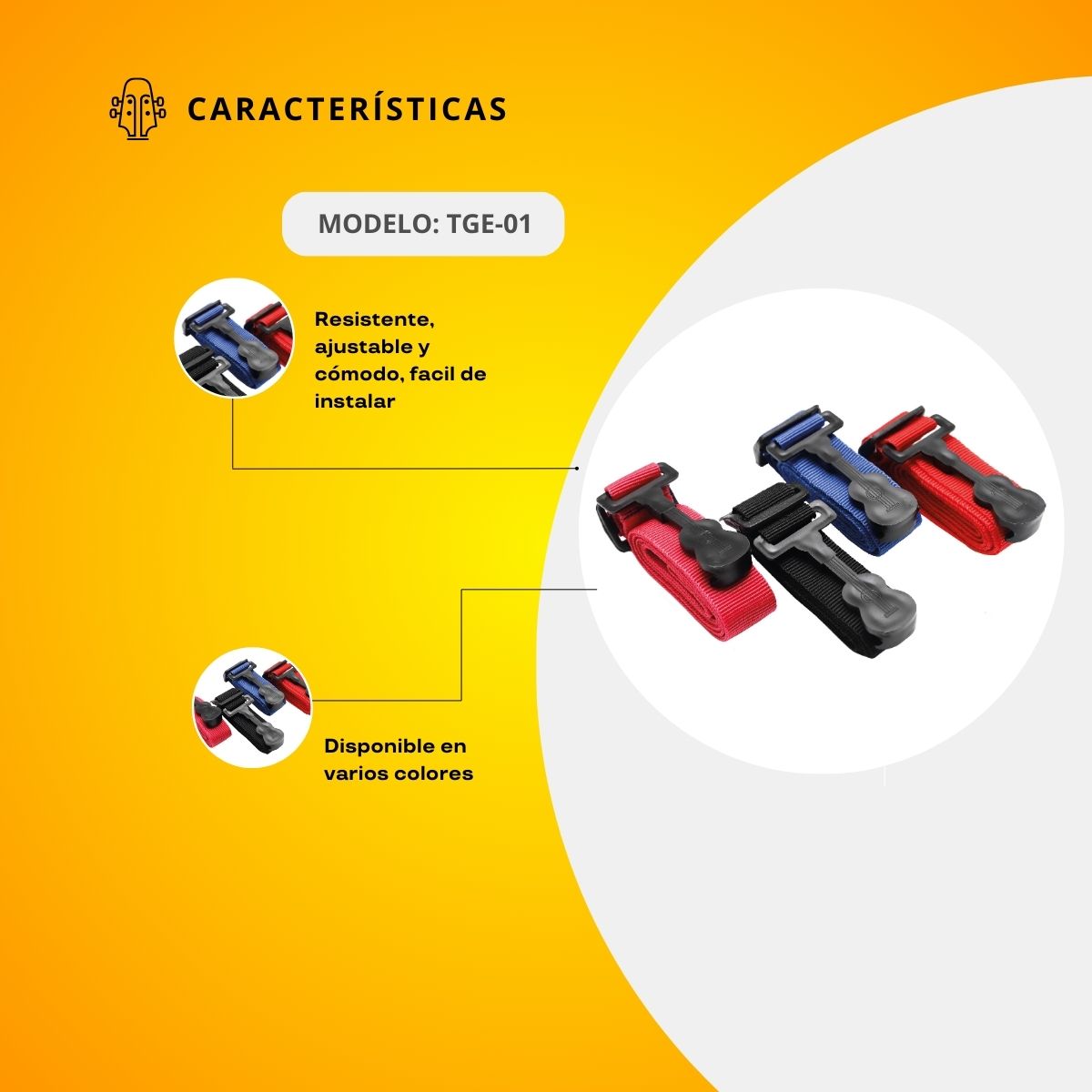 Tahalí Para Guitarra Clásica TGE-01