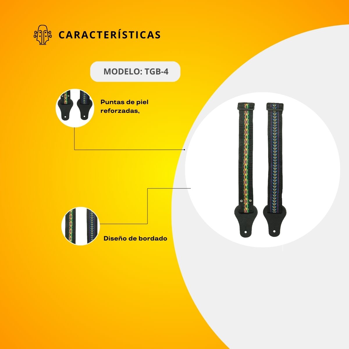 Tahalí Para Guitarra Eléctrica TGB-4