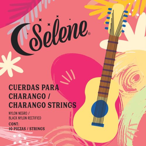 Cuerdas Para Charango Selene 10-CH Nylon Negro Rectificado
