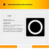 Ahogadores Para Batería En Color Blanco AHOGB