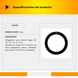 Ahogadores Para Batería En Color Negro AHOGN