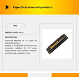 Armónica Metálica de 10 Hoyos HD10