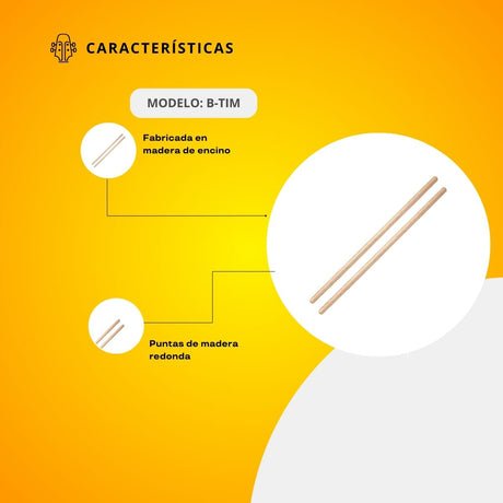 Baqueta Timbal B-TIM