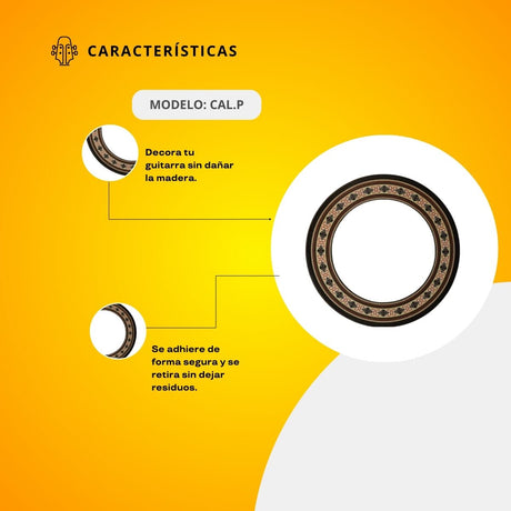 Boca De Guitarra Calcomanía CAL.P