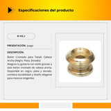 Botón Cromado Para Tahalí Cabeza Ancha B-02.J