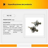 Botón Metálico Con Seguro Para Tahalí MSL-100