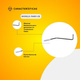 Brazo Para Tremolo Cromado Con Punta Blanca 5.5 PA001-CB
