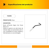Brazo Para Tremolo Negro Con Punta Blanca 5.2 PA006N