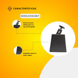 Cencerro Cromado Color Negro 4 1/2 DCB-45B-P