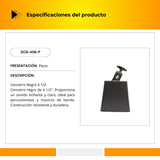 Cencerro Cromado Color Negro 4 1/2 DCB-45B-P