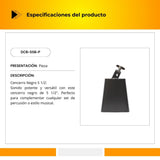 Cencerro Cromado Color Negro 5 1/2 DCB-55B-P