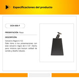 Cencerro Cromado Color Negro 6 1/2 DCB-65B-P