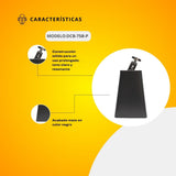 Cencerro Cromado Color Negro 7 1/2 DCB-75B-P