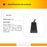 Cencerro Cromado Color Negro 7 1/2 DCB-75B-P
