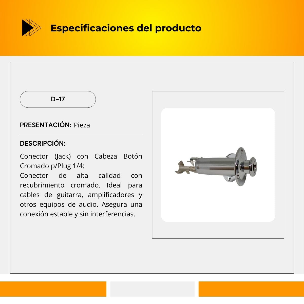 Conector Jack D-17
