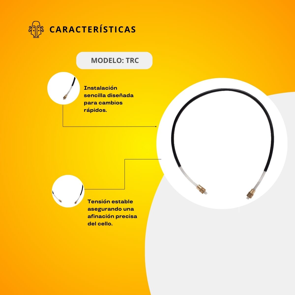 Cuerda Para Tiracuerdas De Cello TRC