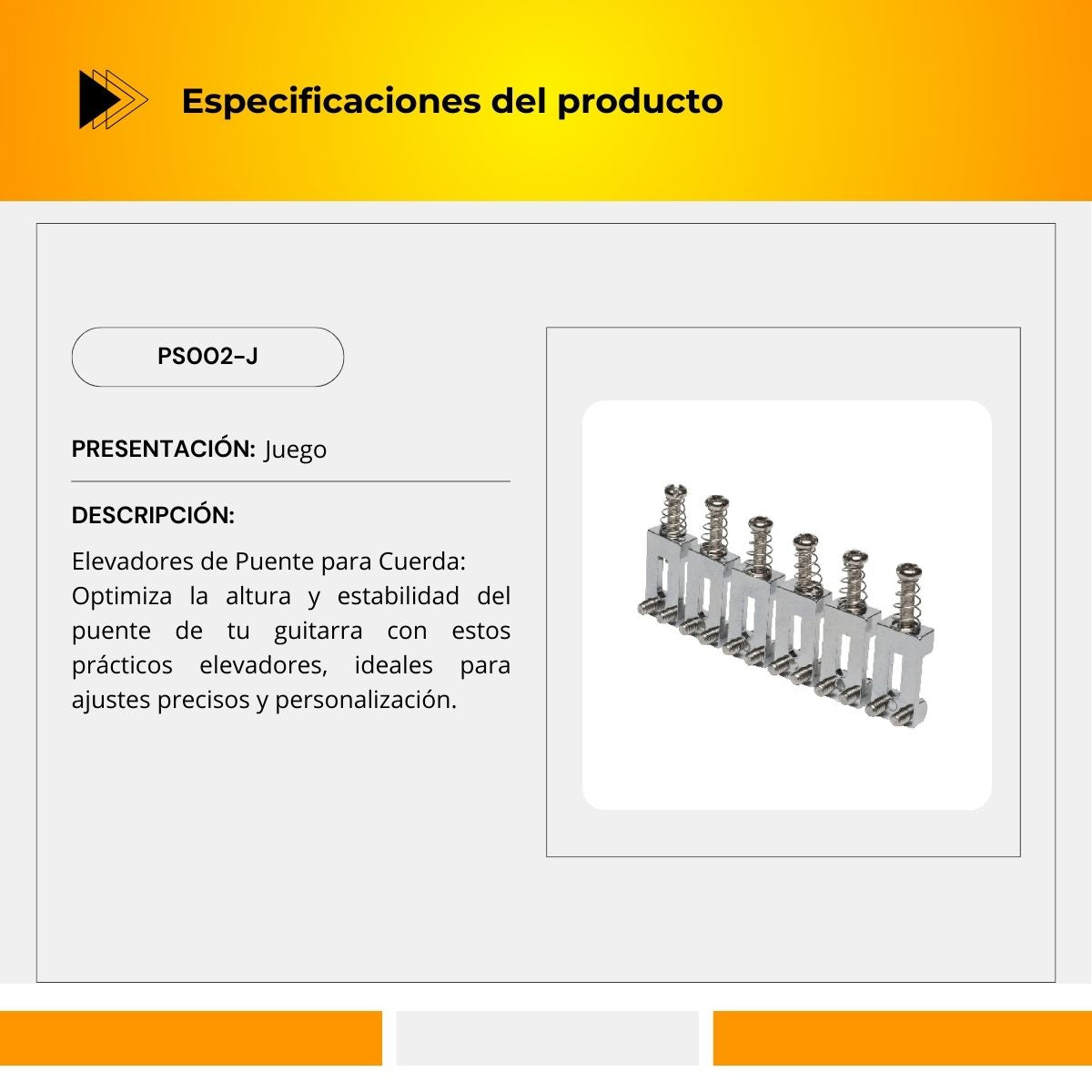 Elevadores de Puente para Cuerda PS002-J