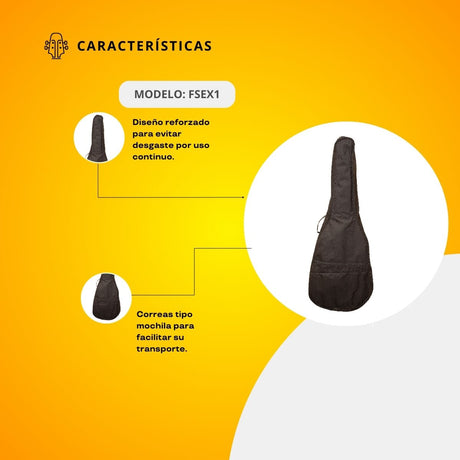 Funda Para Bajo Sexto FSEX1