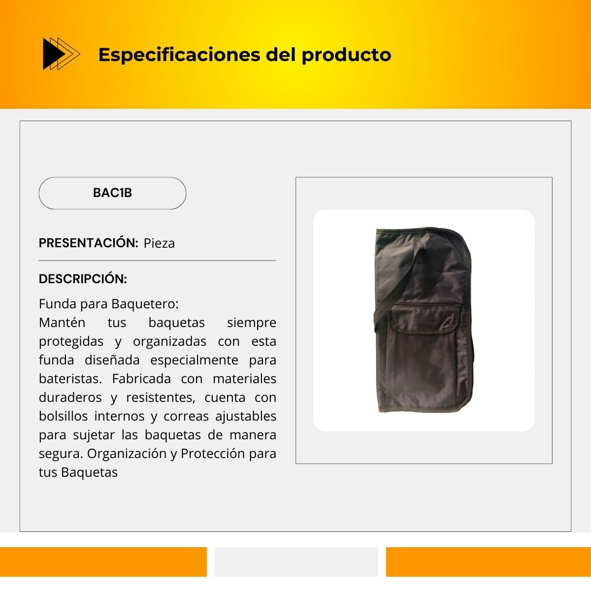 Funda para Baquetero BAC1B