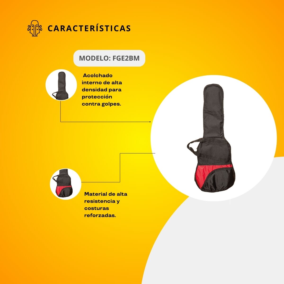 Funda para Guitarra Eléctrica FGE2BM